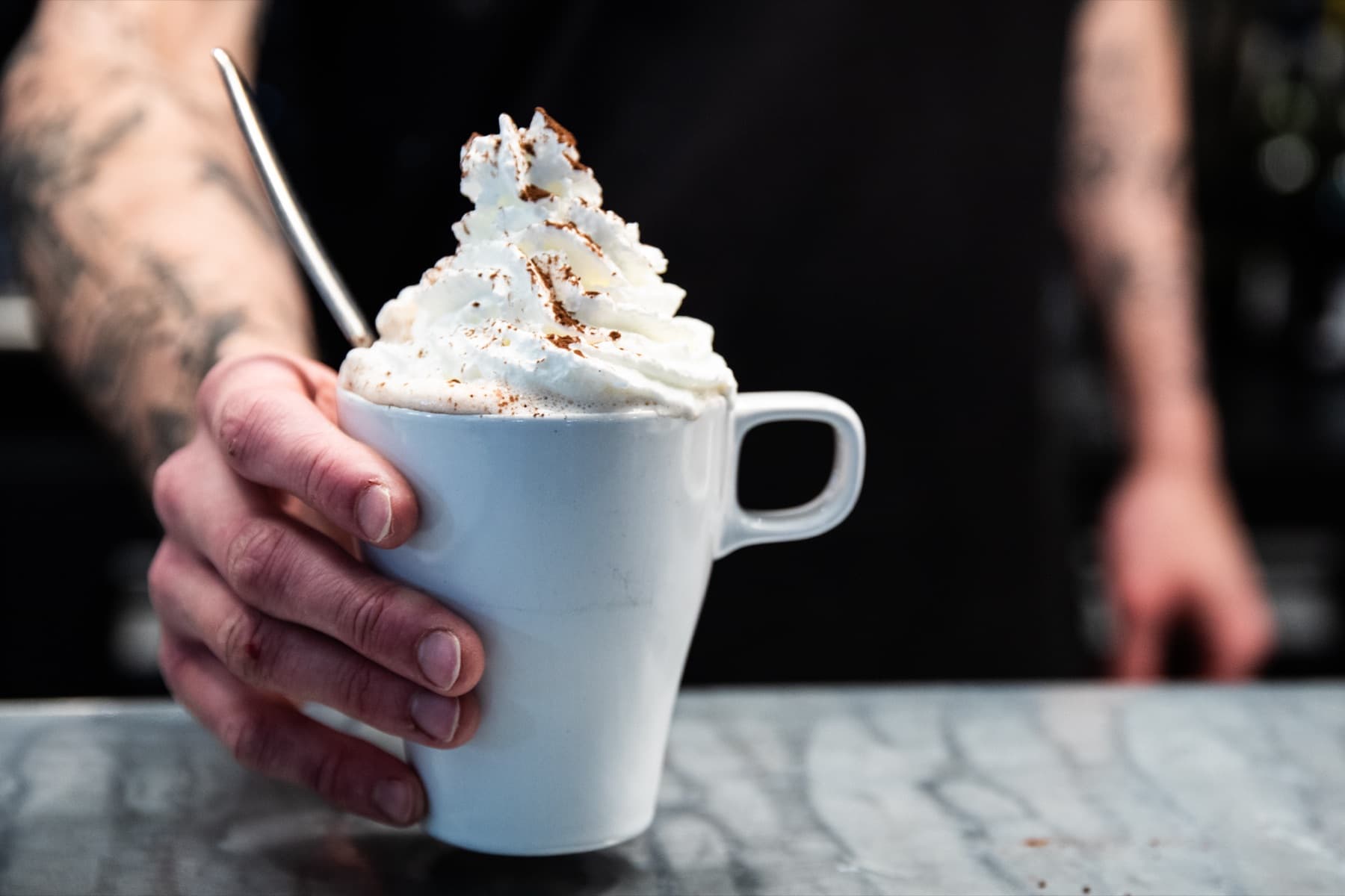 Chocolat chaud chantilly